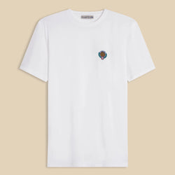 White “Filo di Scozia” Round Neck T-Shirt