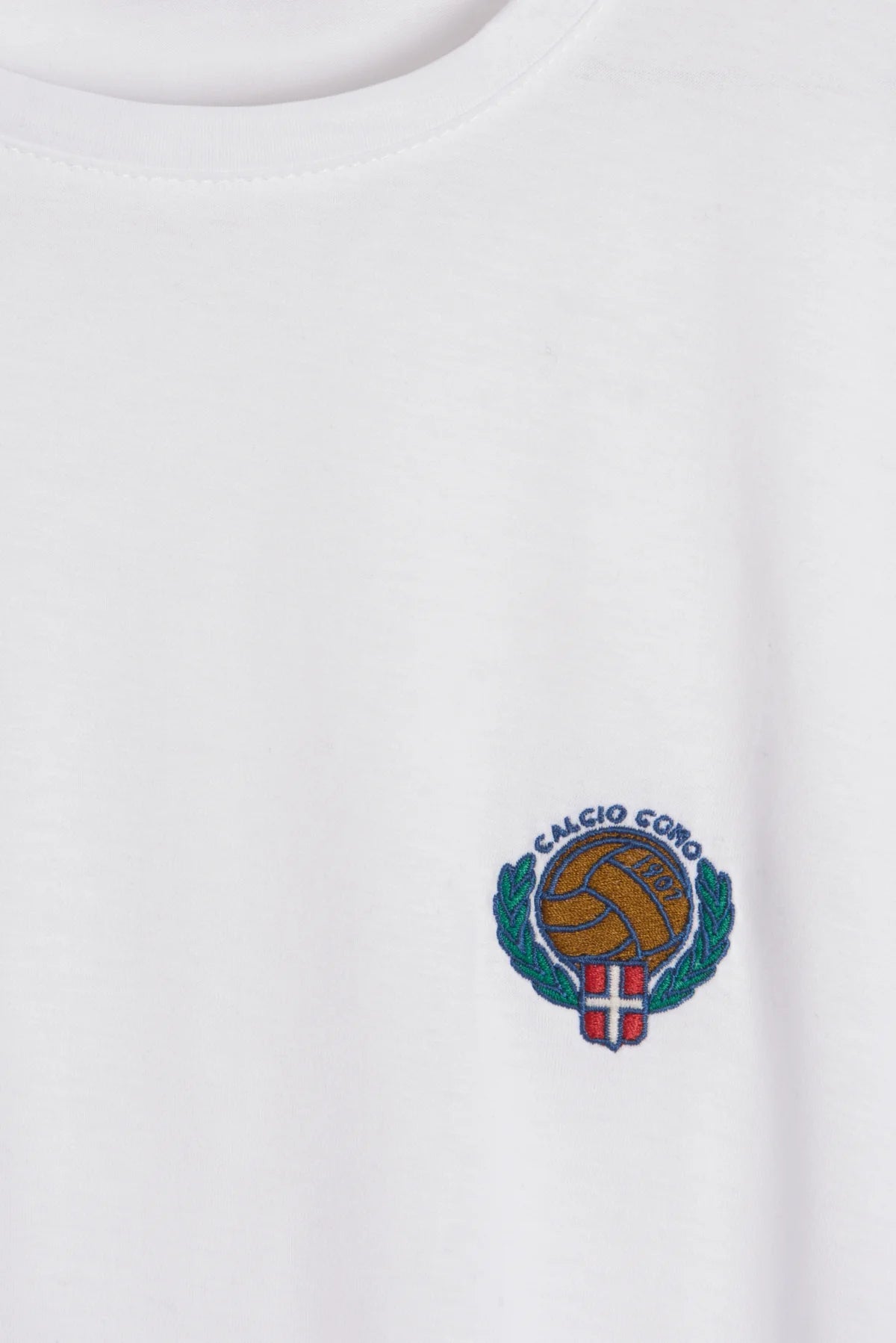 White “Filo di Scozia” Round Neck T-Shirt