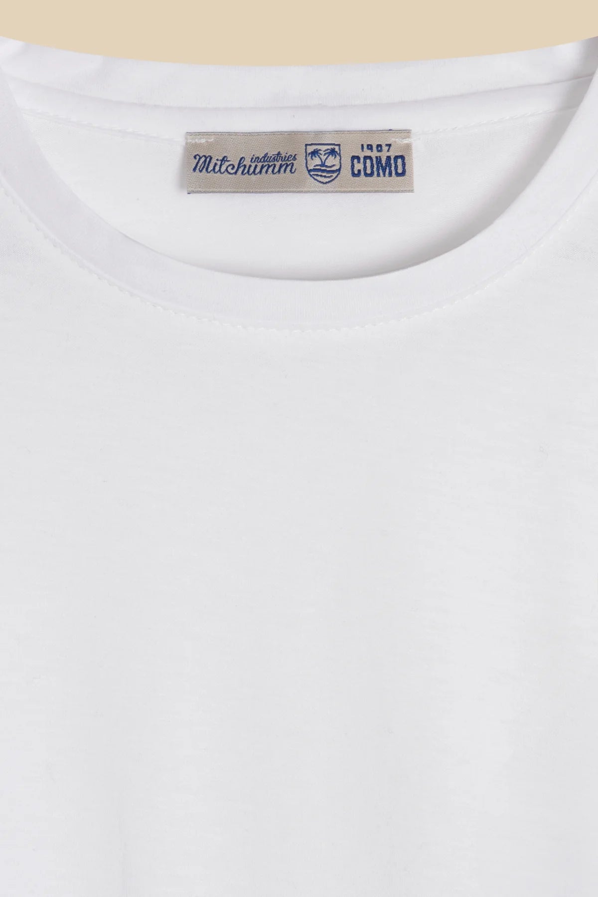 White “Filo di Scozia” Round Neck T-Shirt