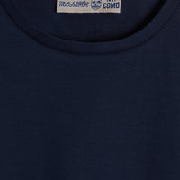 Navy “Filo di Scozia” Round Neck T-Shirt