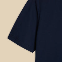 Navy “Filo di Scozia” Round Neck T-Shirt