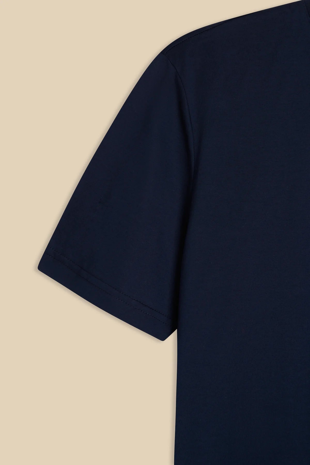 Navy “Filo di Scozia” Round Neck T-Shirt