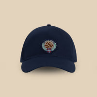 Tailored Linen Cap (Navy Blue)