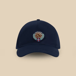 Tailored Linen Cap (Navy Blue)