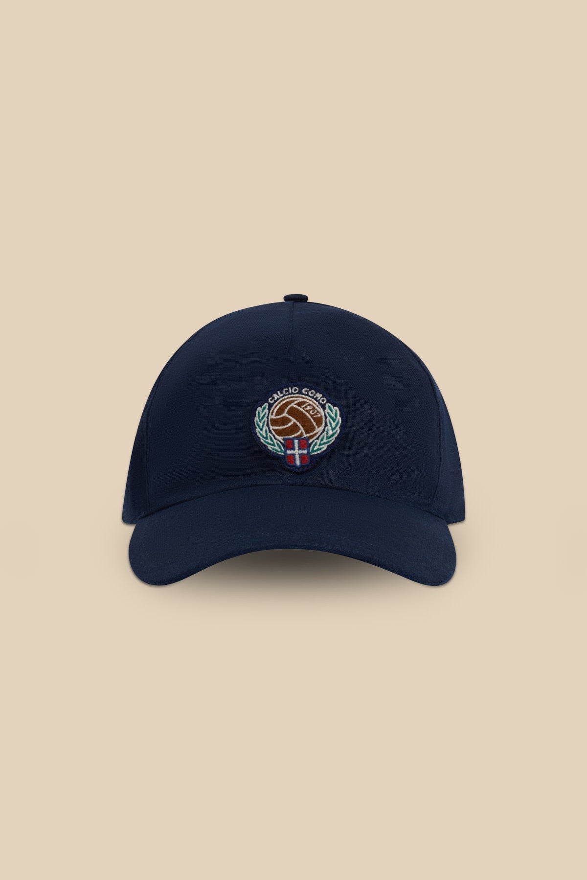 Tailored Linen Cap (Navy Blue)