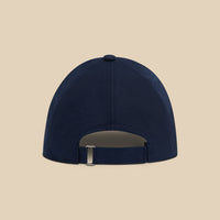 Tailored Linen Cap (Navy Blue)