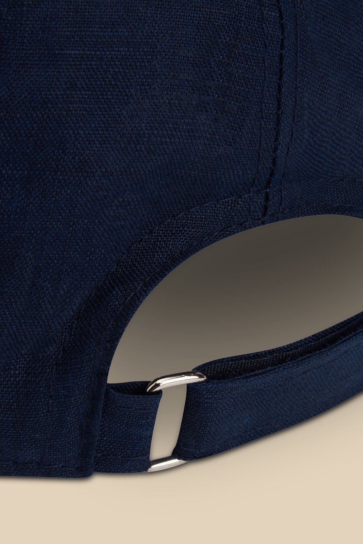 Tailored Linen Cap (Navy Blue)
