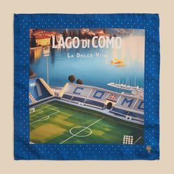 Printed Silk Foulard with Sinigaglia Stadium