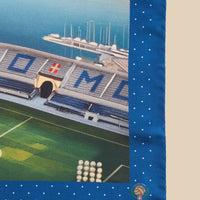 Printed Silk Foulard with Sinigaglia Stadium