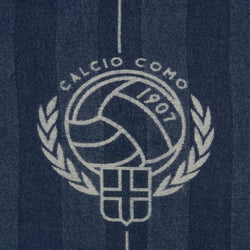 Coperta in Merino con Campo da Calcio Navy