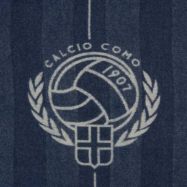 Merino Blanket with Football Pitch Navy