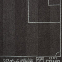 Coperta in Merino con Campo da Calcio Marrone
