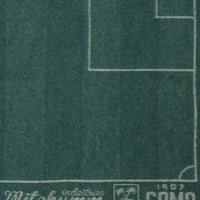 Coperta in Merino con Campo da Calcio Verde