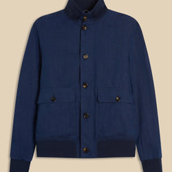 Linen Bomber Jacket