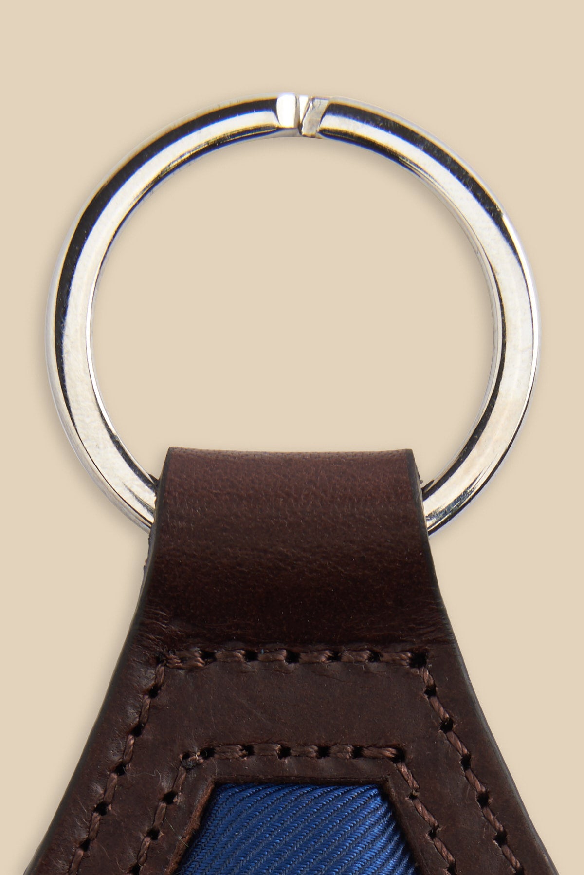 Keychain Leather and Silk of Tie