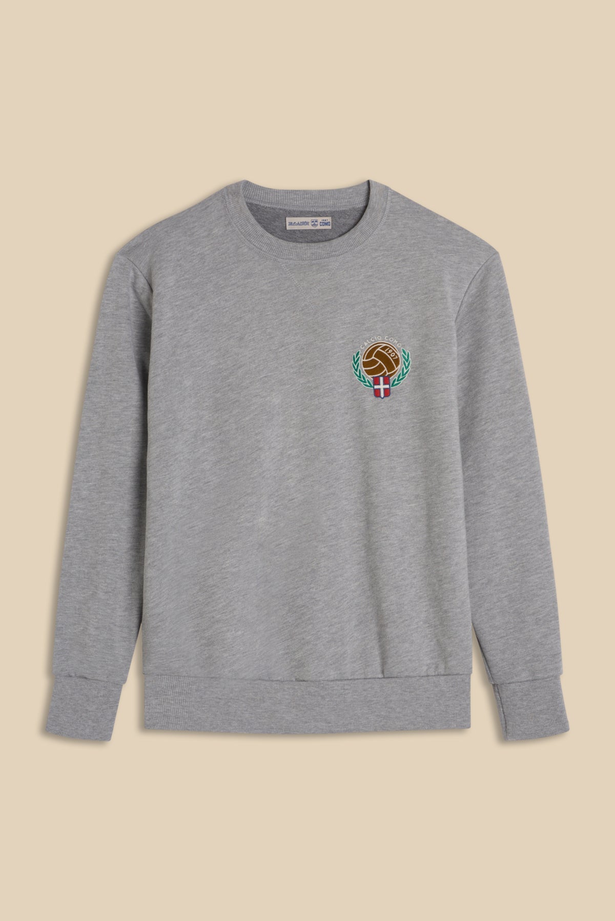 Grey Cotton Training Crew Neck Sweatshirt