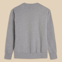 Grey Cotton Training Crew Neck Sweatshirt