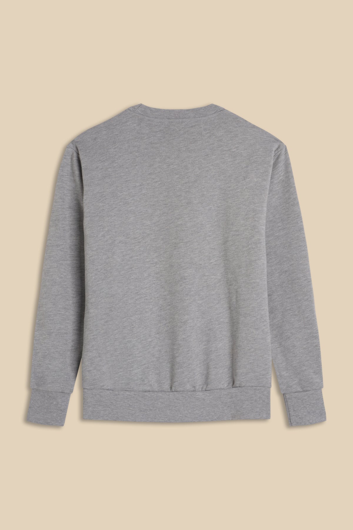 Grey Cotton Training Crew Neck Sweatshirt