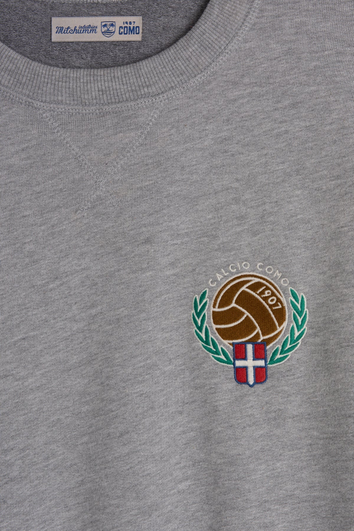 Grey Cotton Training Crew Neck Sweatshirt