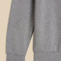 Grey Cotton Training Crew Neck Sweatshirt