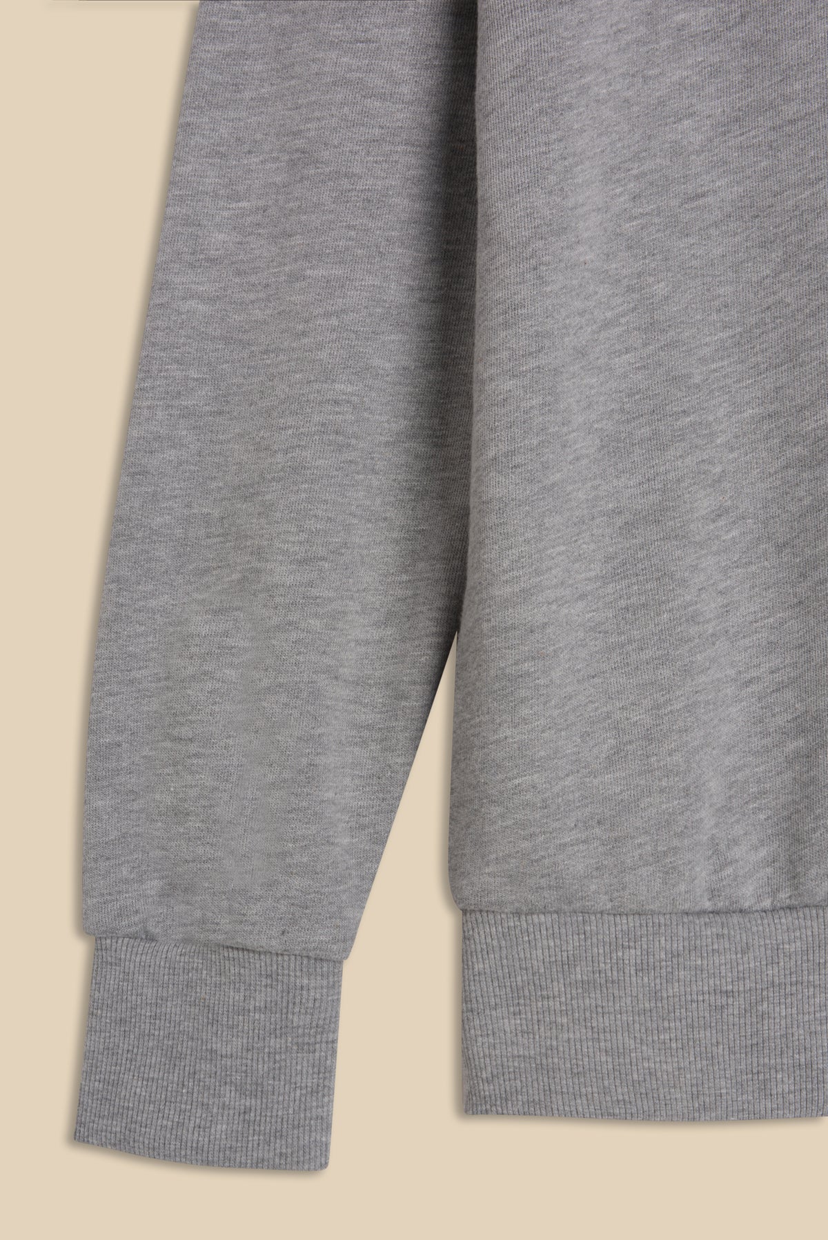 Grey Cotton Training Crew Neck Sweatshirt