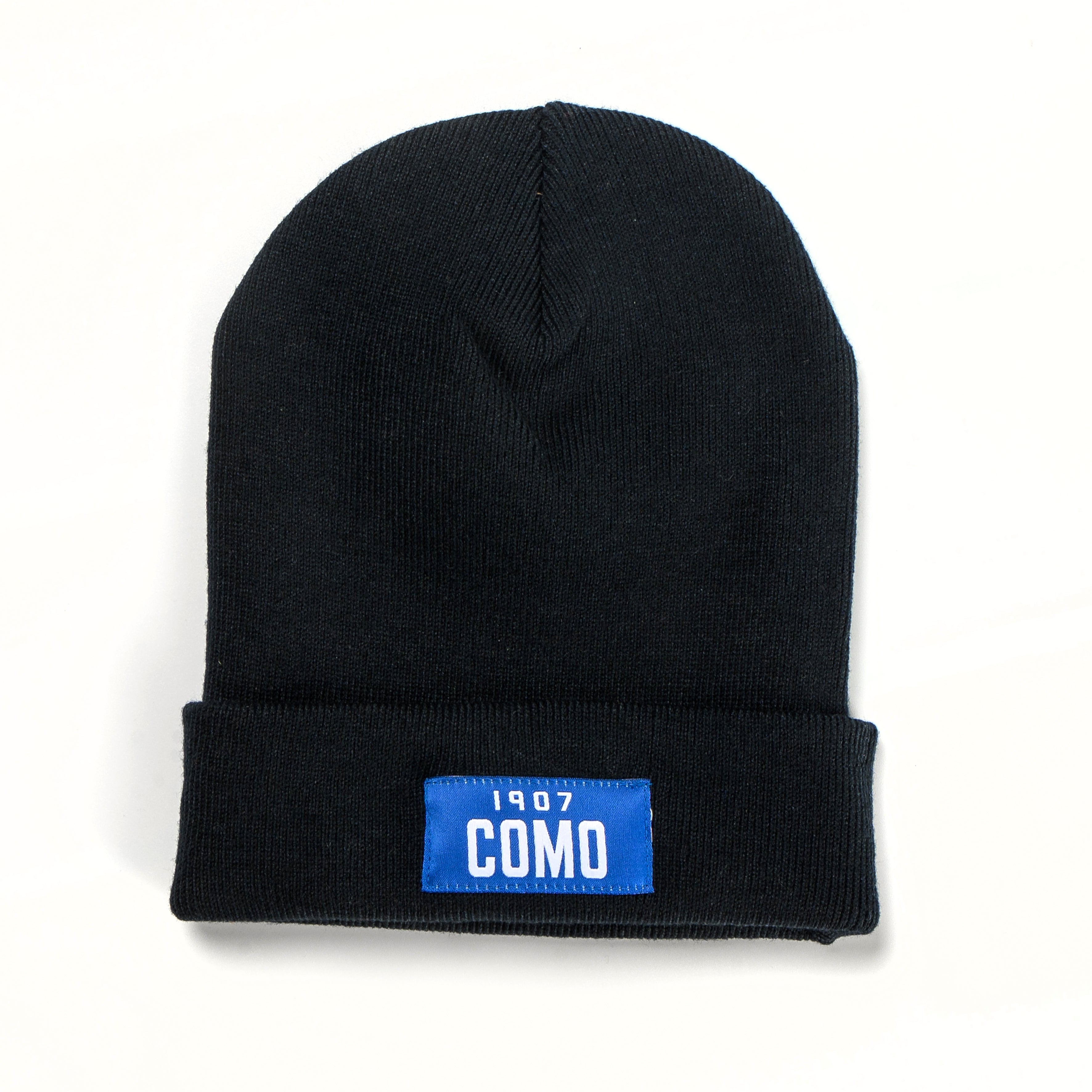 NAVY BEANIE WITH ROYAL DETAIL