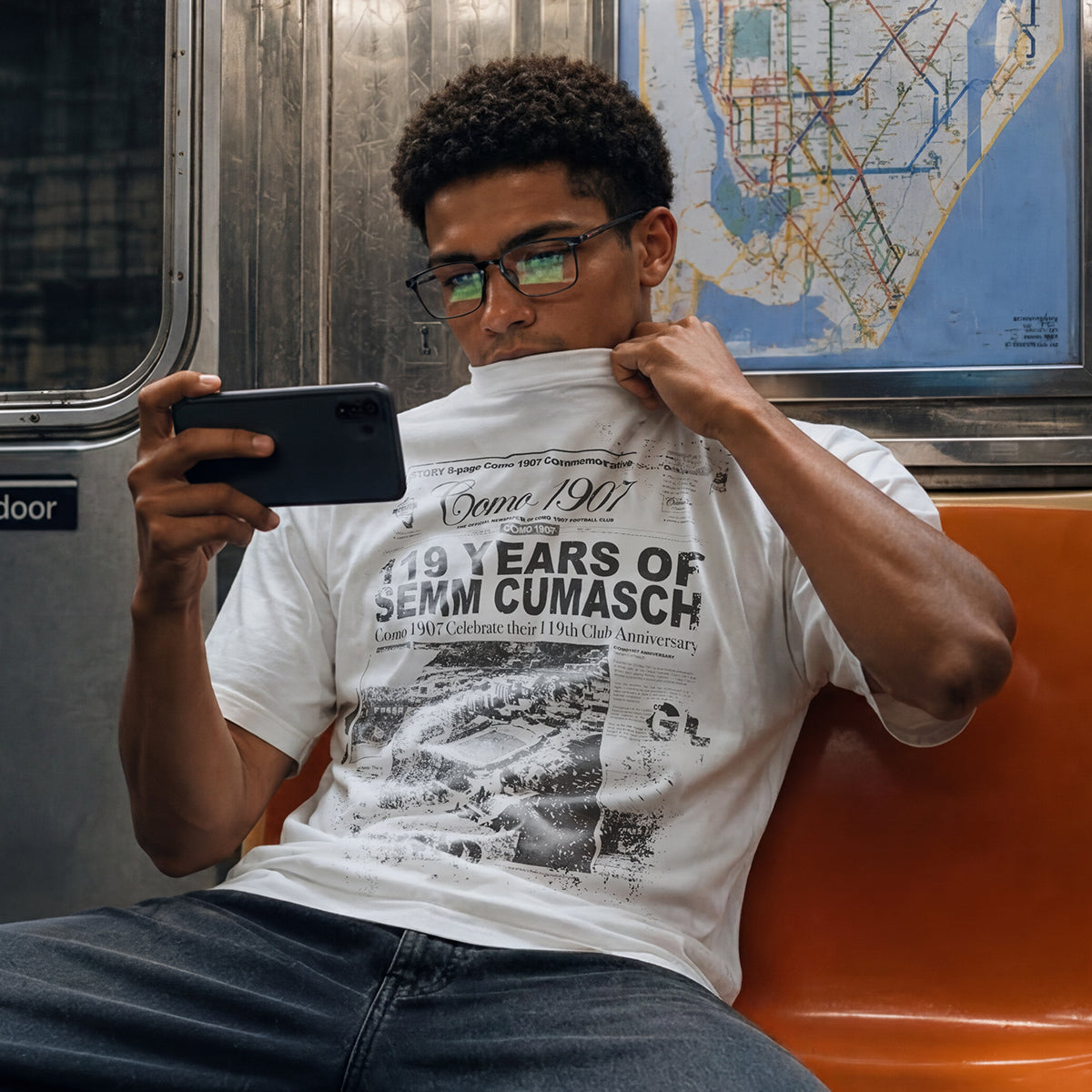 Como 1907 119th Anniversary T-shirt White