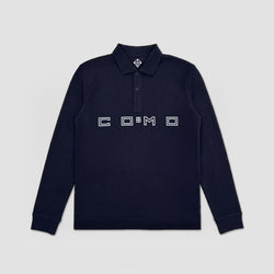 Como 1907 Polo A Maniche Lunghe Distinti Blu Navy