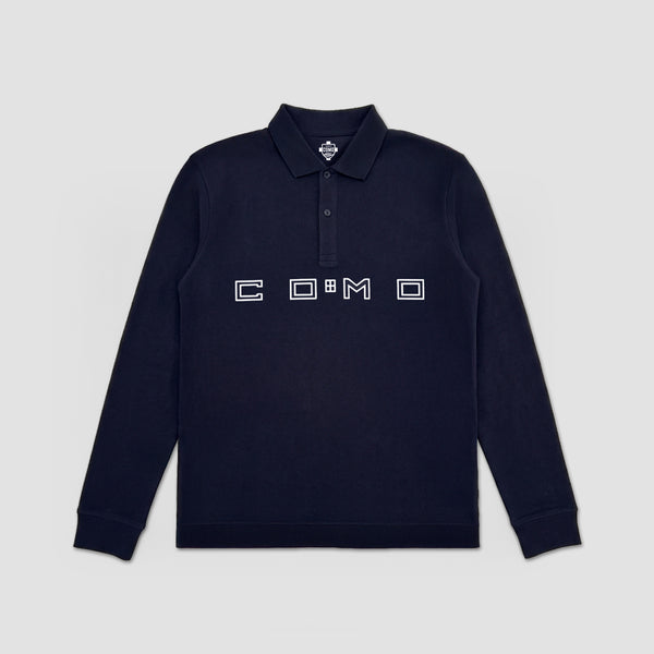 Como 1907 Distinti Polo Longsleeves Navy Blue