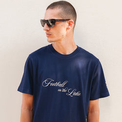 Football on the Lake T-shirt Blue Navy 