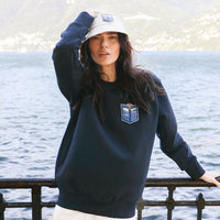 Como Cup Crewneck Navy Blue 