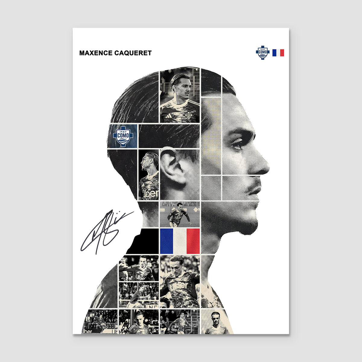 Maxence Caqueret – Poster autografato a mano
