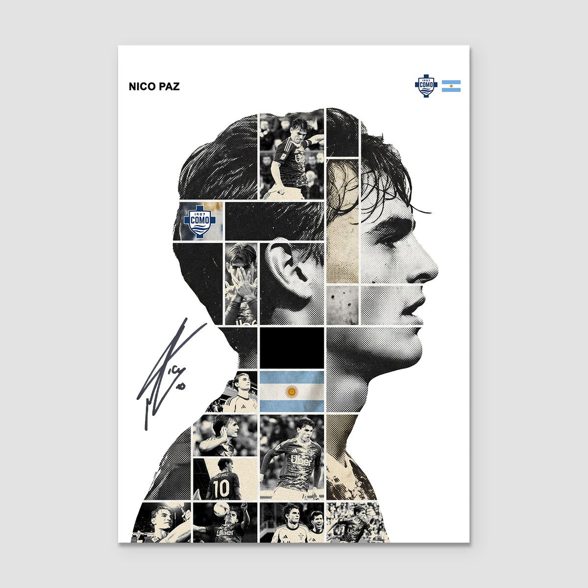 Nico Paz – Poster autografato a mano