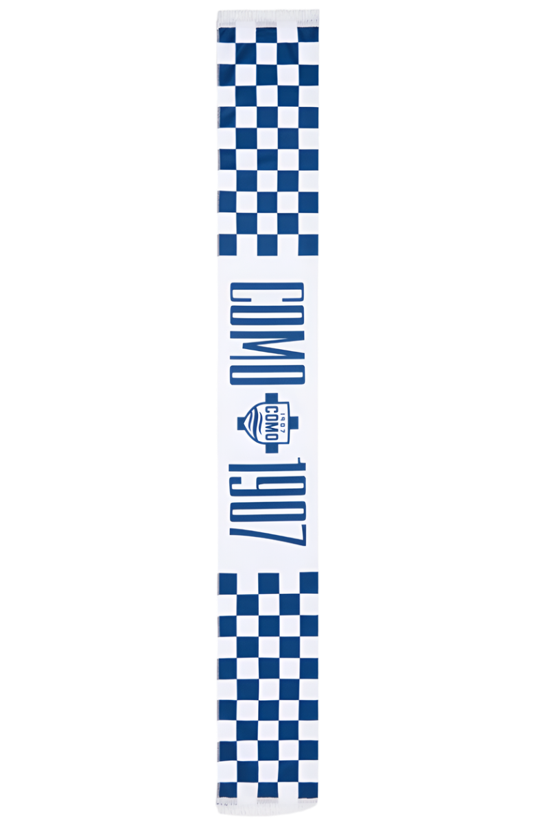 SHIELD BLUE SQUARE SCARF COMO 1907