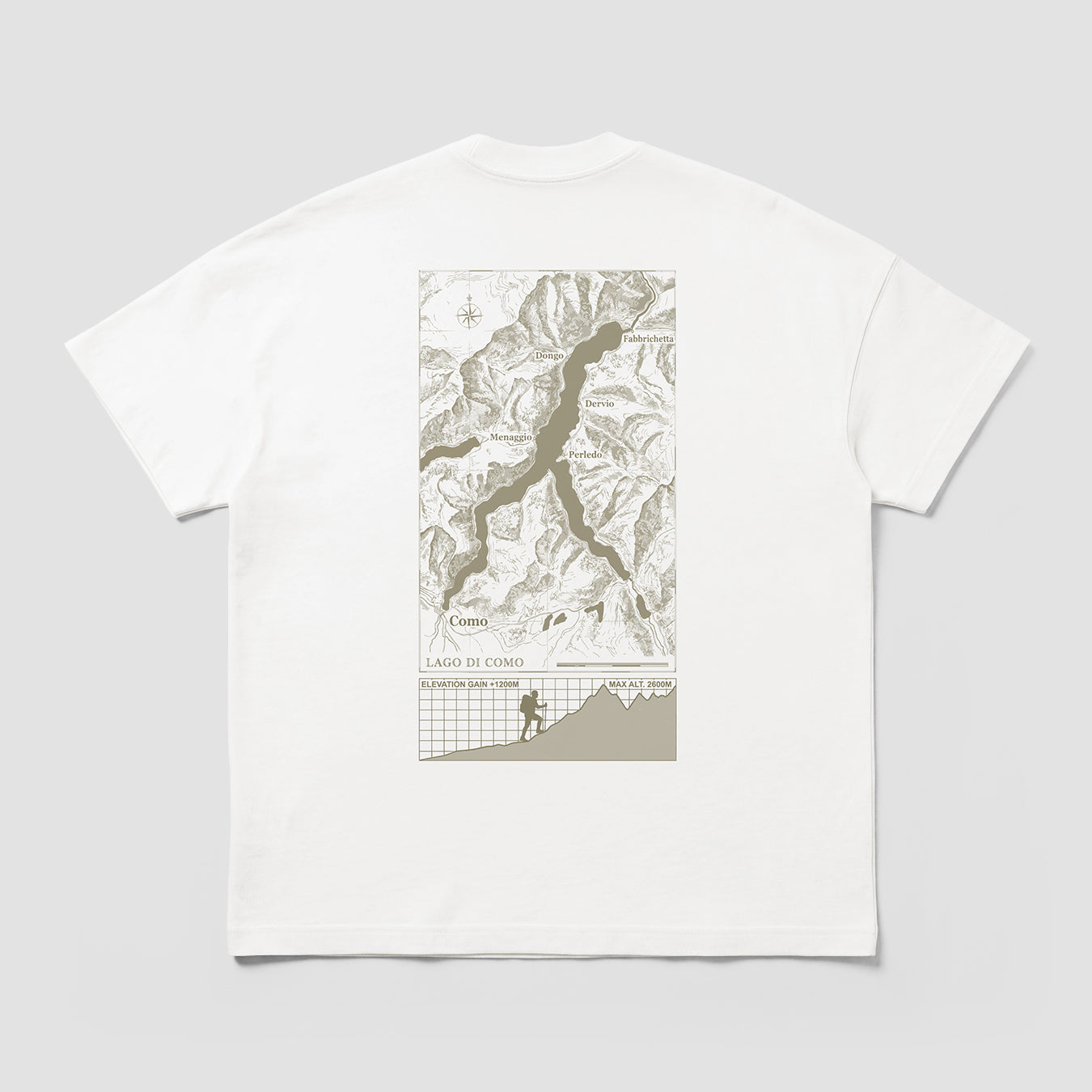 Adidas Como Hiking Club Mountain T-shirt Beige