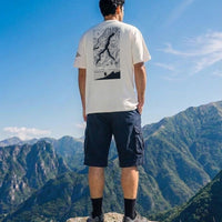 Adidas Como Hiking Club Mountain T-shirt Blu