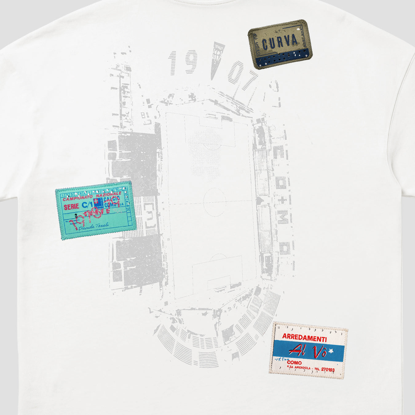 Adidas Como Sticker T-shirt Blue 
