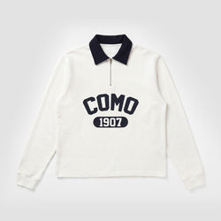 Como 1907 Quarter Zip Off White