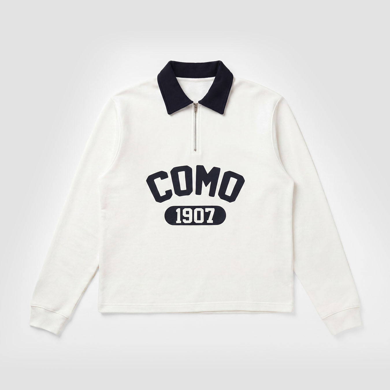 Como 1907 Quarter Zip Off White