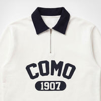 Como 1907 Quarter Zip Off White