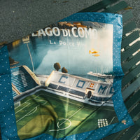 Printed Silk Foulard with Sinigaglia Stadium