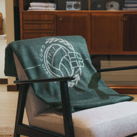 Coperta in Merino con Campo da Calcio Verde
