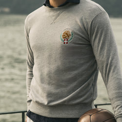Grey Cotton Training Crew Neck Sweatshirt