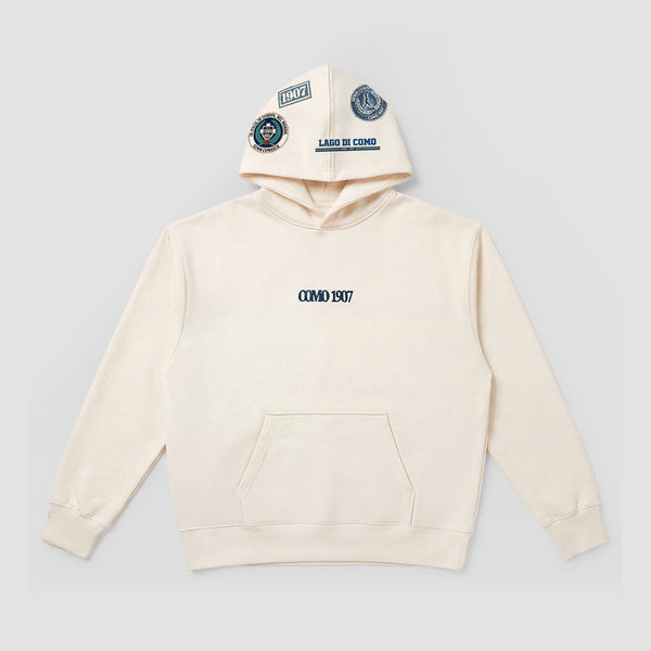 Como 1907 Heritage Felpa con cappuccio Crema