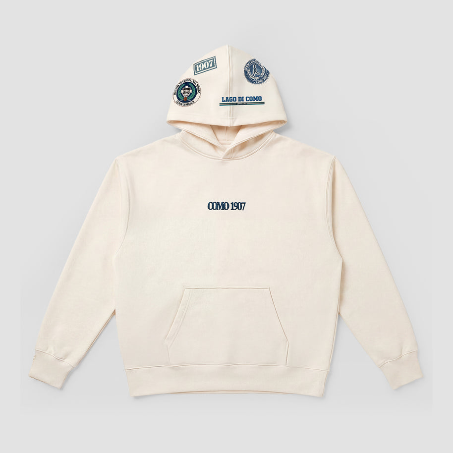 Como 1907 Heritage Hoodie Cream