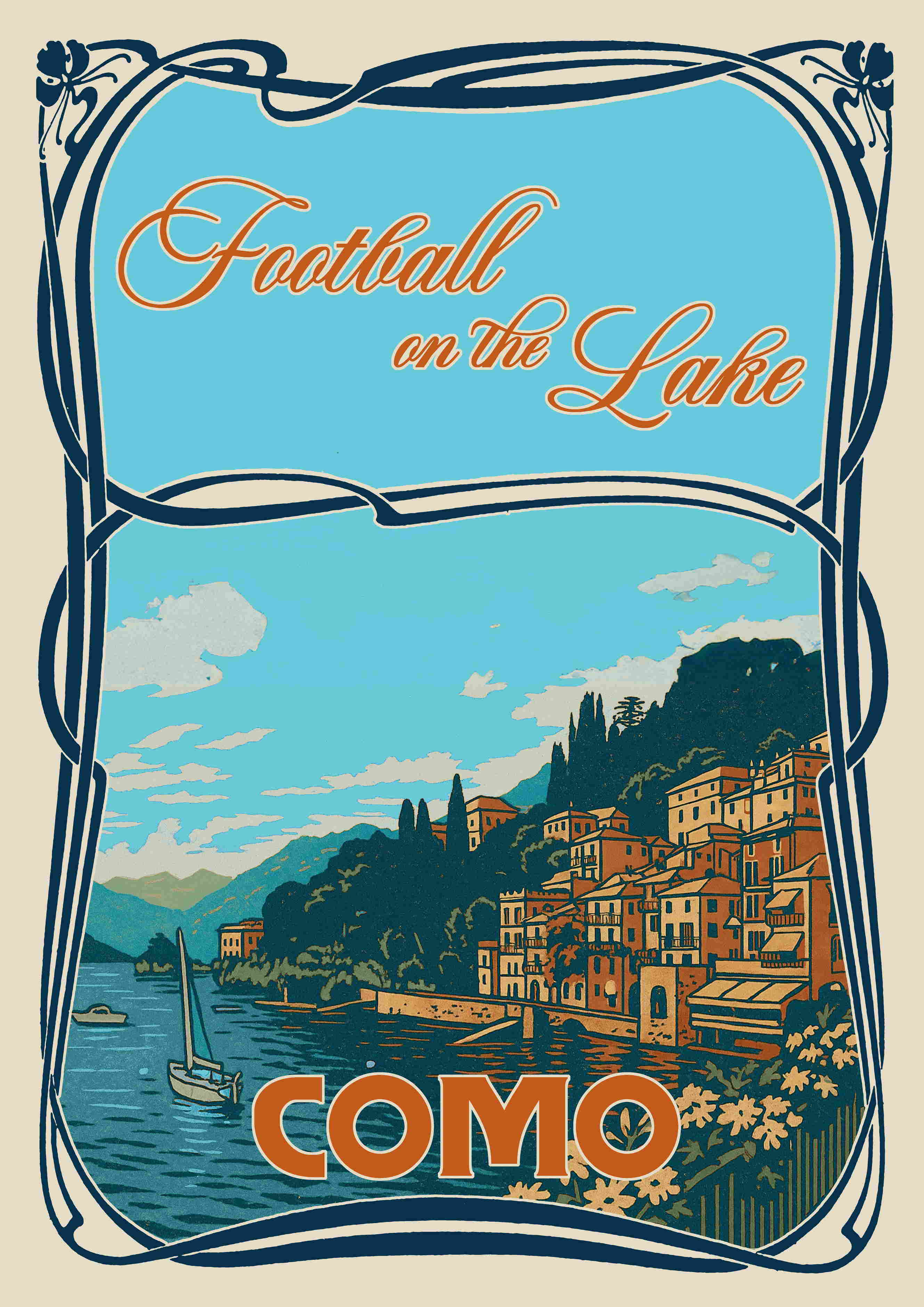 Football on the Lake Poster (32x46,50 cm)