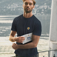 Navy “Filo di Scozia” Round Neck T-Shirt