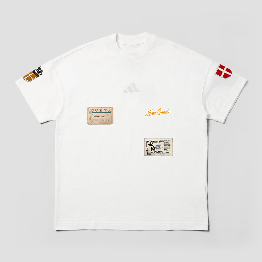 Adidas Como Sticker T-shirt Arancione