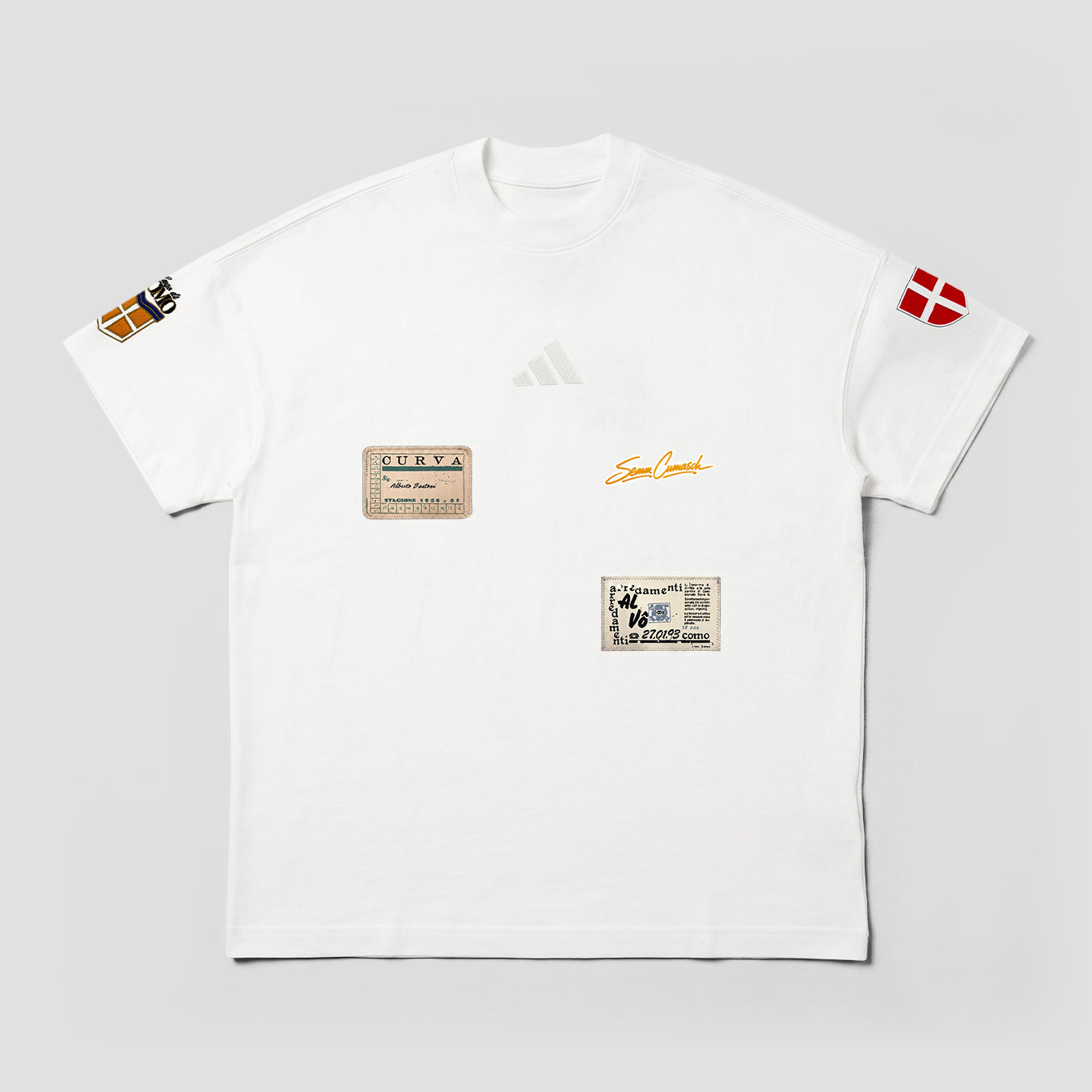 Adidas Como Sticker T-shirt Orange 
