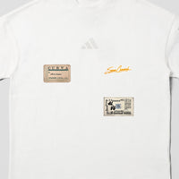 Adidas Como Sticker T-shirt Orange 
